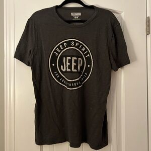 Fitted Lucky Brand Jeep Logo Graphic T-shirt